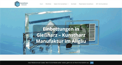 Desktop Screenshot of kunstharz-giessen.de